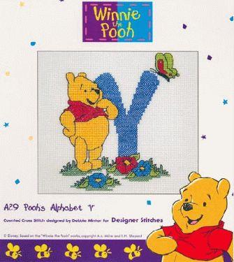 Disney Winnie the Pooh Y Cross Stitch Pattern